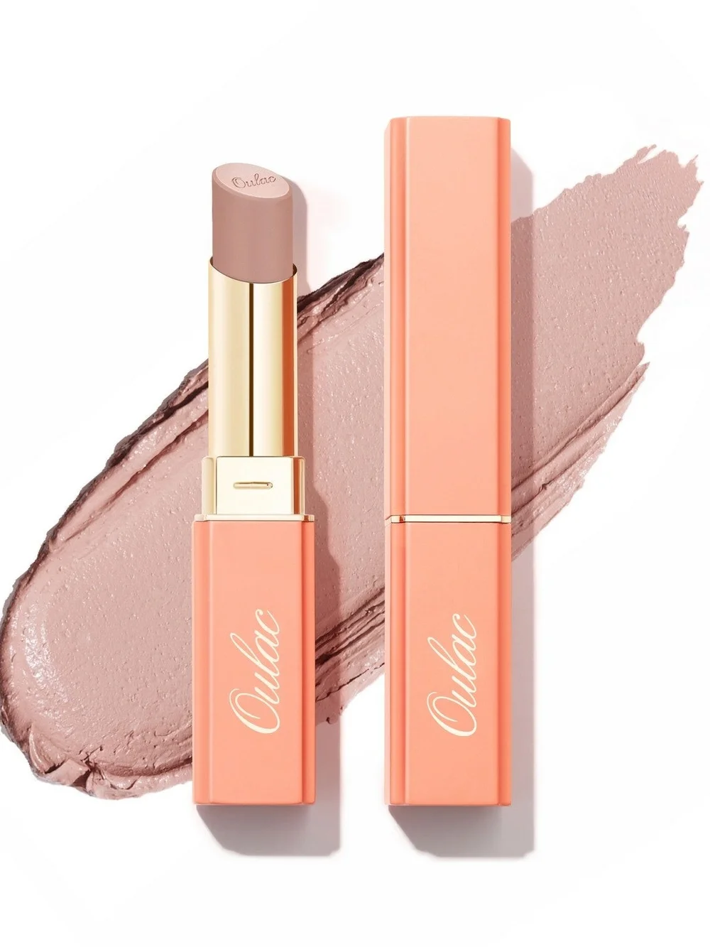 Oulac Cosmetics Sensual Glow Rich Creme Lipstick Bare & 4d Mascara Bundle